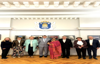 Meeting of Her Excellency Namrata S. Kumar with the President of the Latvian Academy of Sciences, Ivars Kalviņš, 26.08.2025
